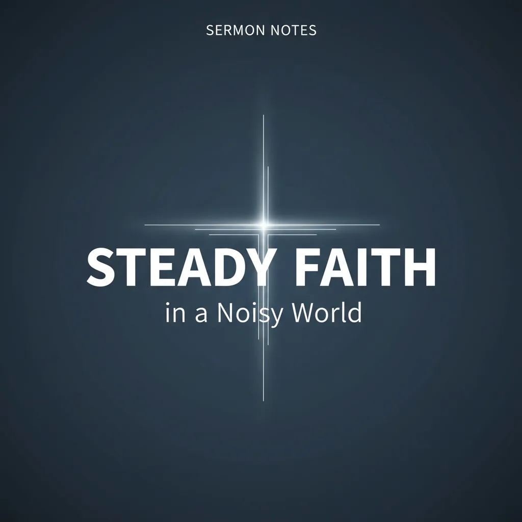 Sermon Notes: Steady Faith in a Noisy World