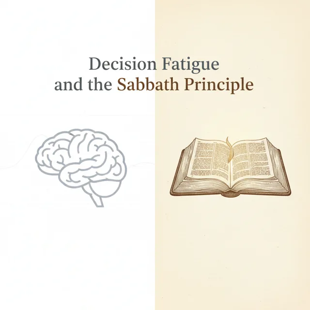 Decision Fatigue and the Sabbath Principle
